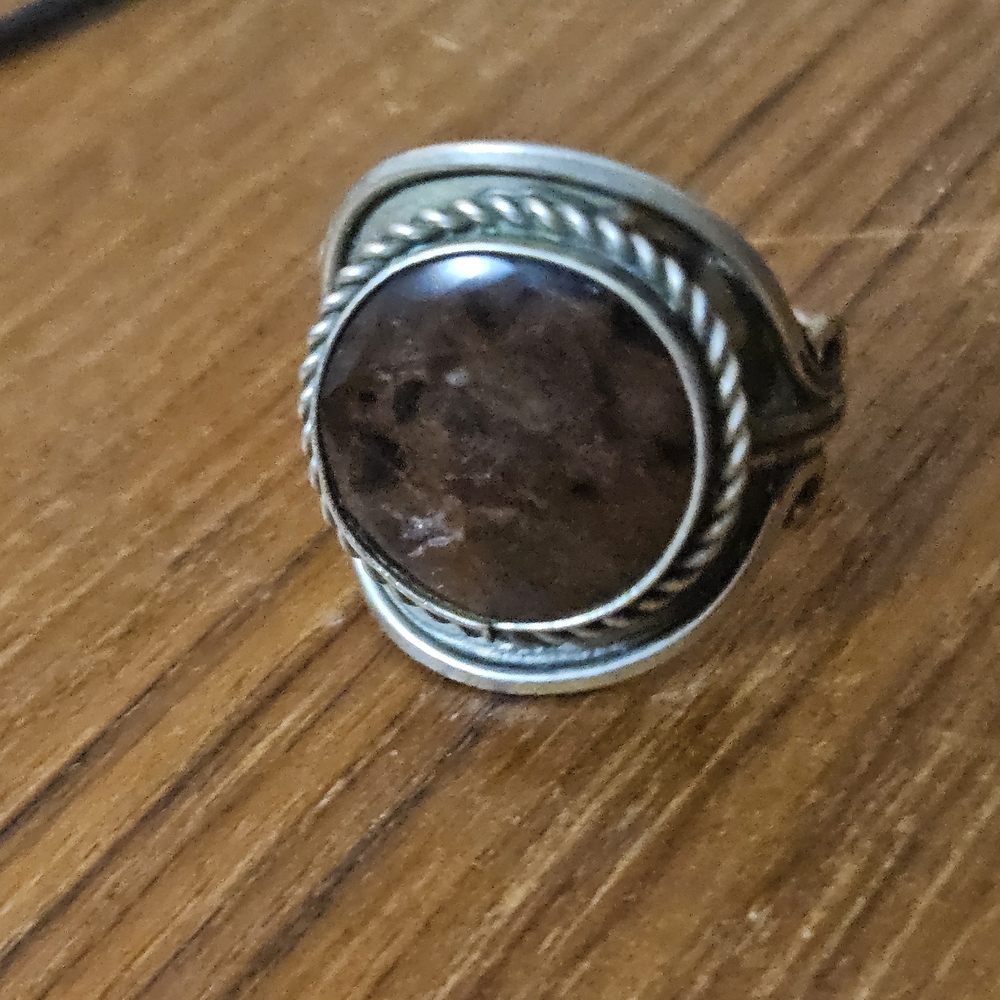 Elegant Brown Stone Ring